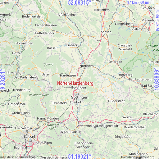 Nörten-Hardenberg on map