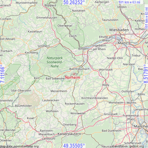 Norheim on map