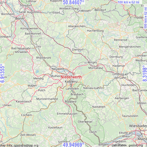 Niederwerth on map