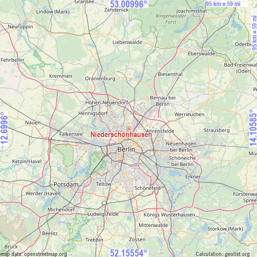 Niederschönhausen on map