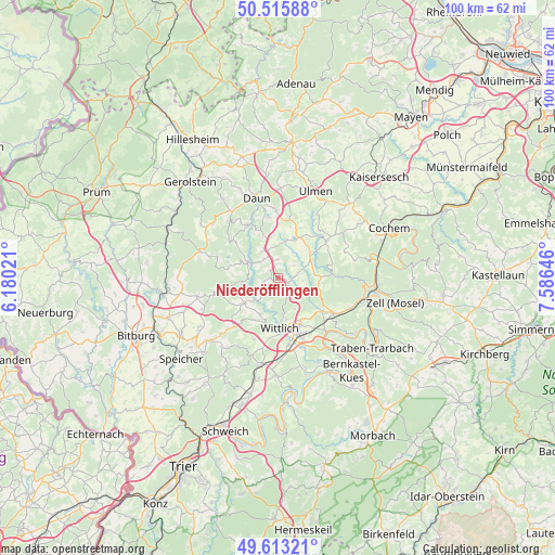 Niederöfflingen on map