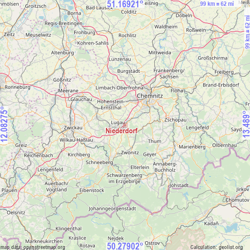 Niederdorf on map