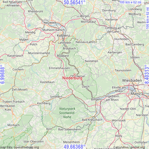 Niederburg on map