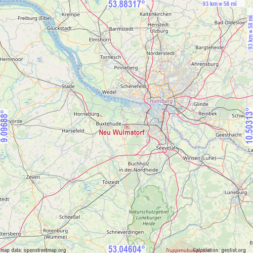 Neu Wulmstorf on map