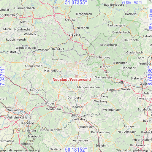 Neustadt/Westerwald on map
