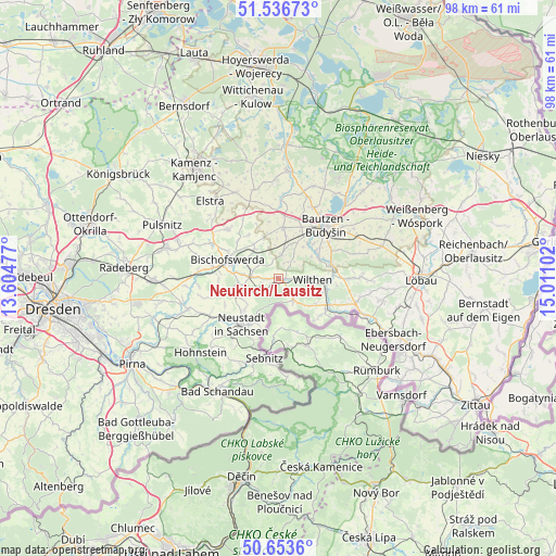 Neukirch/Lausitz on map