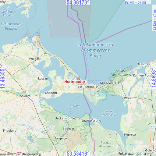 Heringsdorf on map