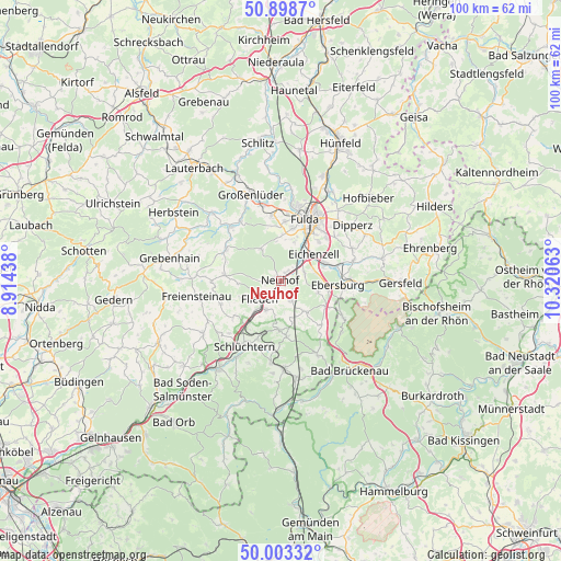 Neuhof on map