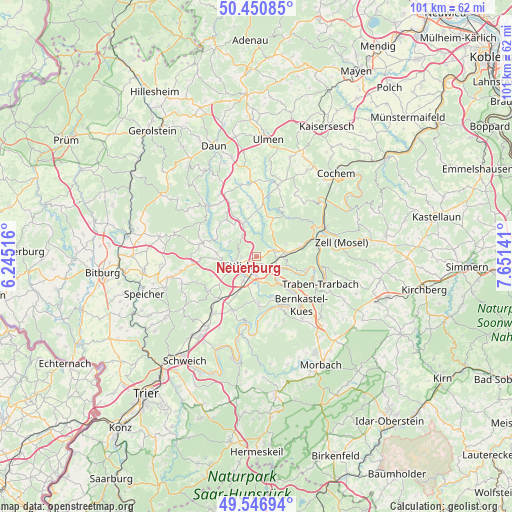 Neuerburg on map