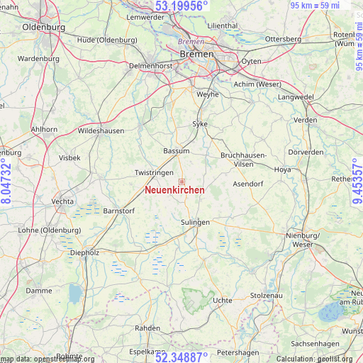Neuenkirchen on map