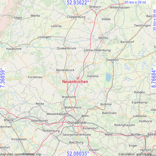 Neuenkirchen on map