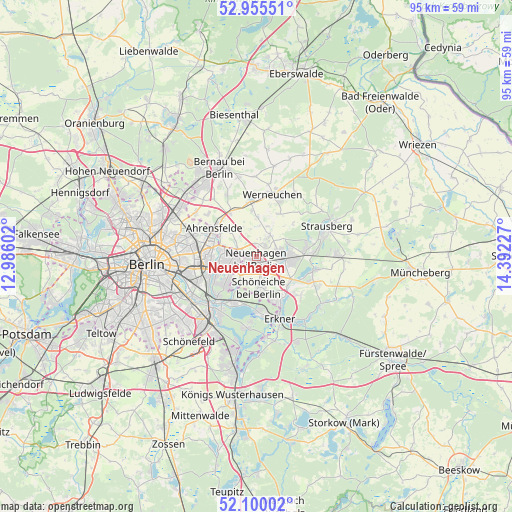 Neuenhagen on map