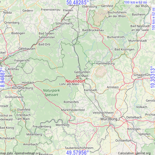 Neuendorf on map