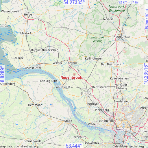 Neuenbrook on map