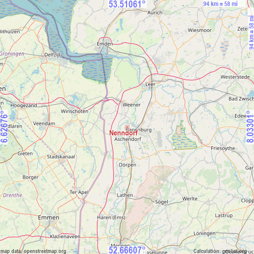 Nenndorf on map