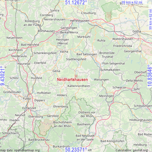 Neidhartshausen on map