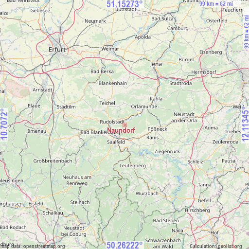 Naundorf on map