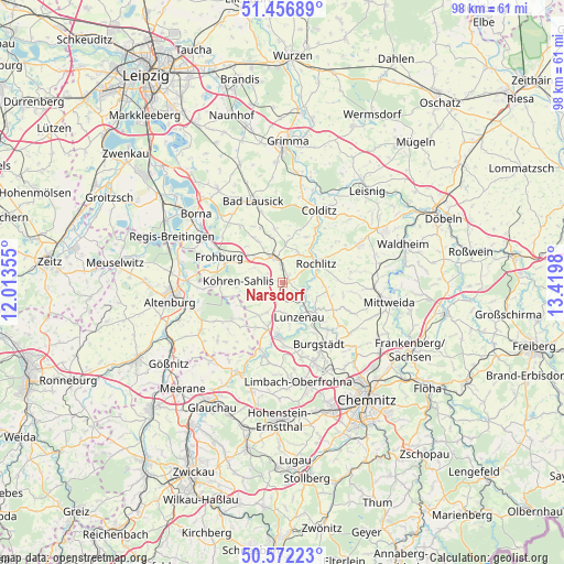Narsdorf on map