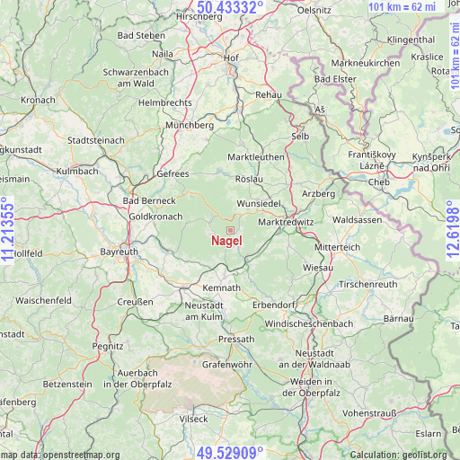 Nagel on map