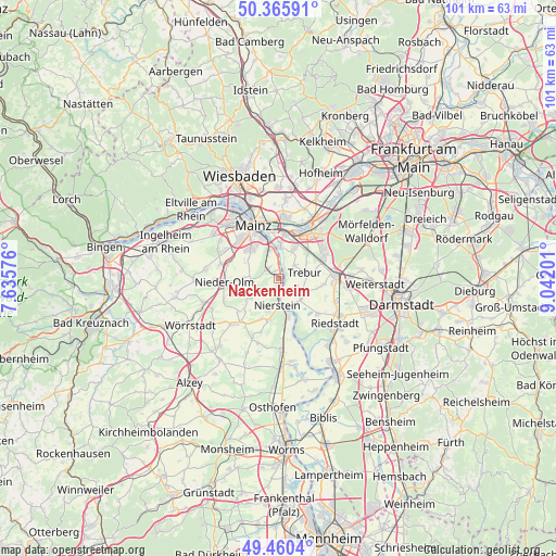 Nackenheim on map