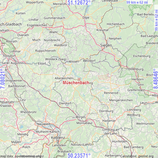 Müschenbach on map