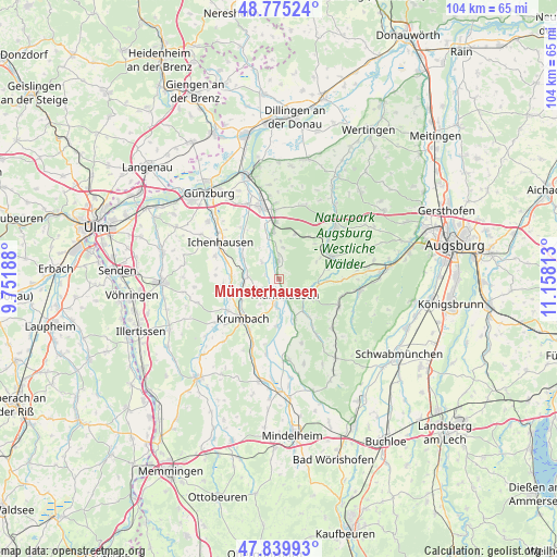 Münsterhausen on map