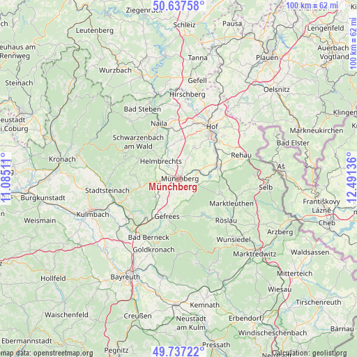 Münchberg on map
