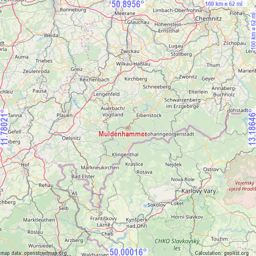 Muldenhammer on map