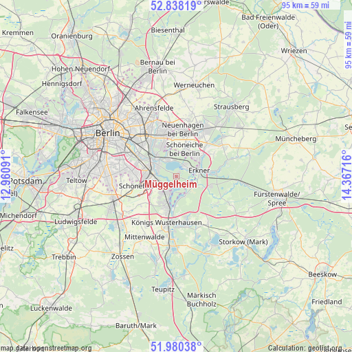 Müggelheim on map
