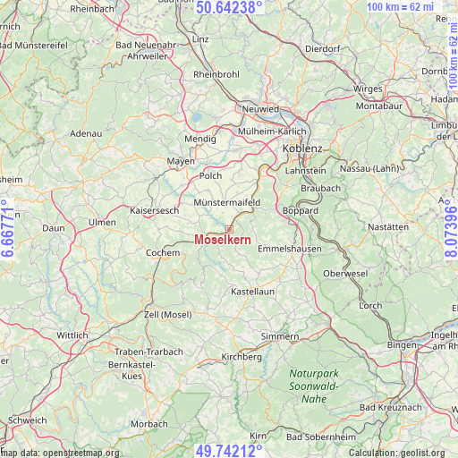 Moselkern on map