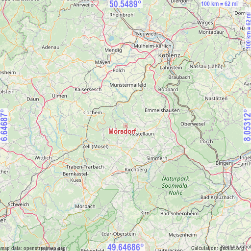 Mörsdorf on map