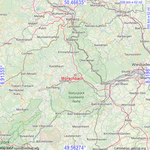 Mörschbach on map