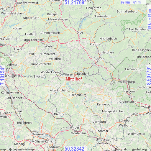 Mittelhof on map
