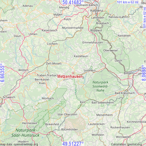 Metzenhausen on map