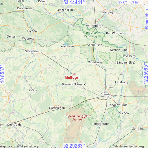 Meßdorf on map