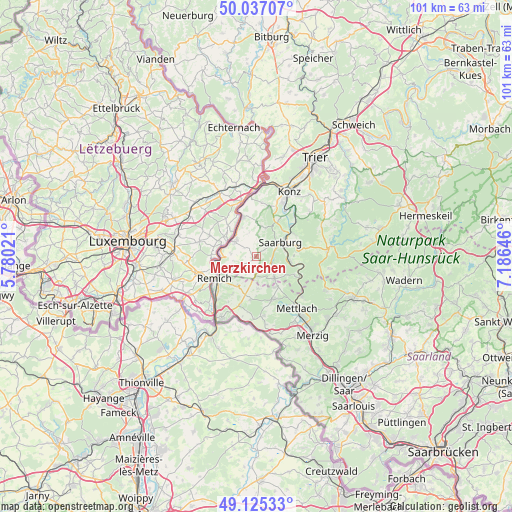 Merzkirchen on map