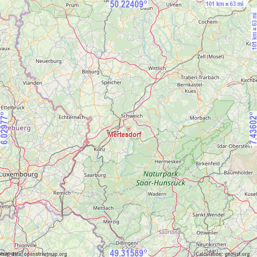Mertesdorf on map