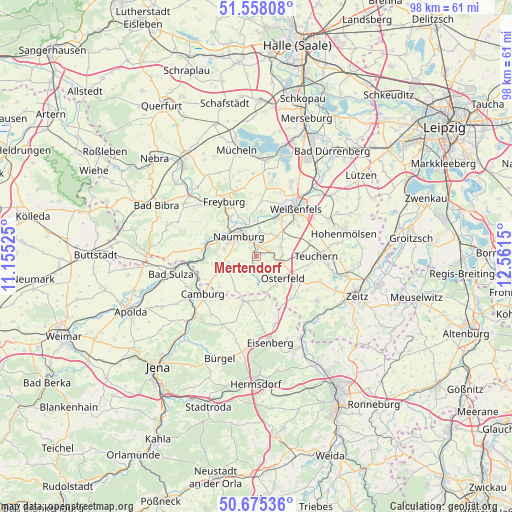 Mertendorf on map