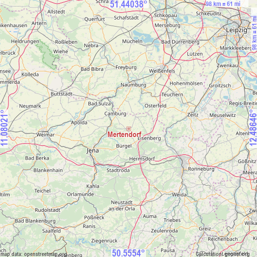 Mertendorf on map
