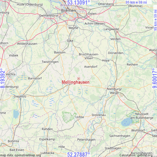 Mellinghausen on map