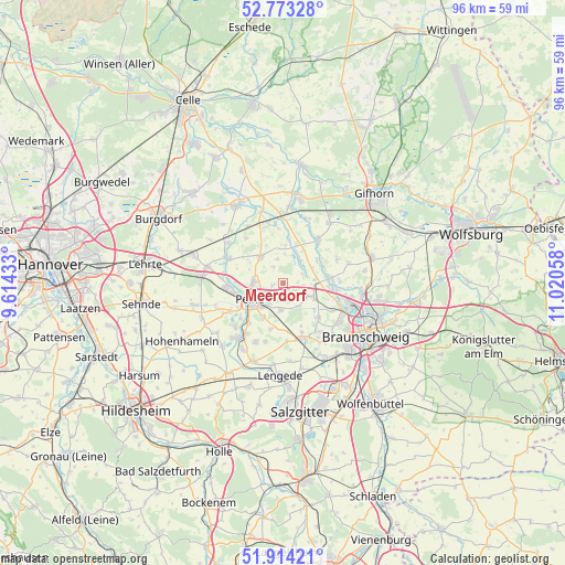 Meerdorf on map
