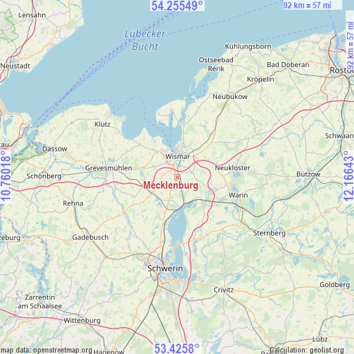 Mecklenburg on map