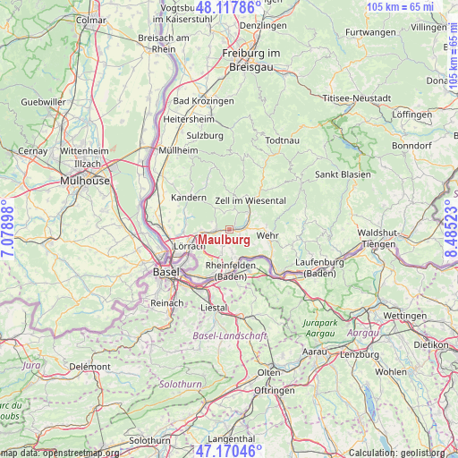 Maulburg on map