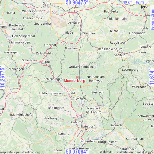 Masserberg on map