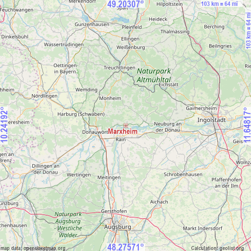 Marxheim on map