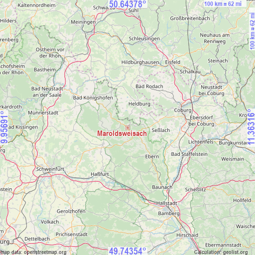 Maroldsweisach on map