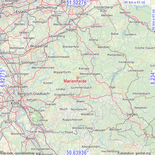 Marienheide on map