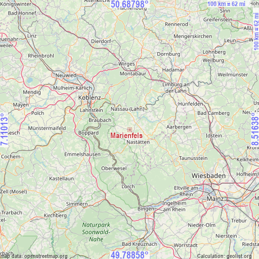 Marienfels on map