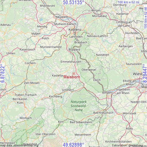 Maisborn on map