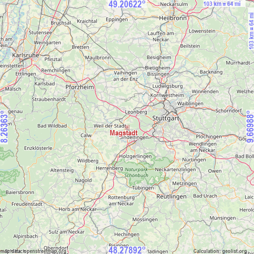 Magstadt on map